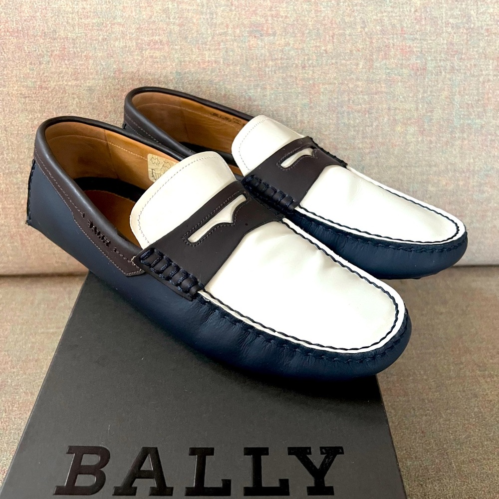 BALLY Men’s rubber-coated spectator driving loafer- EXCELLENT condition